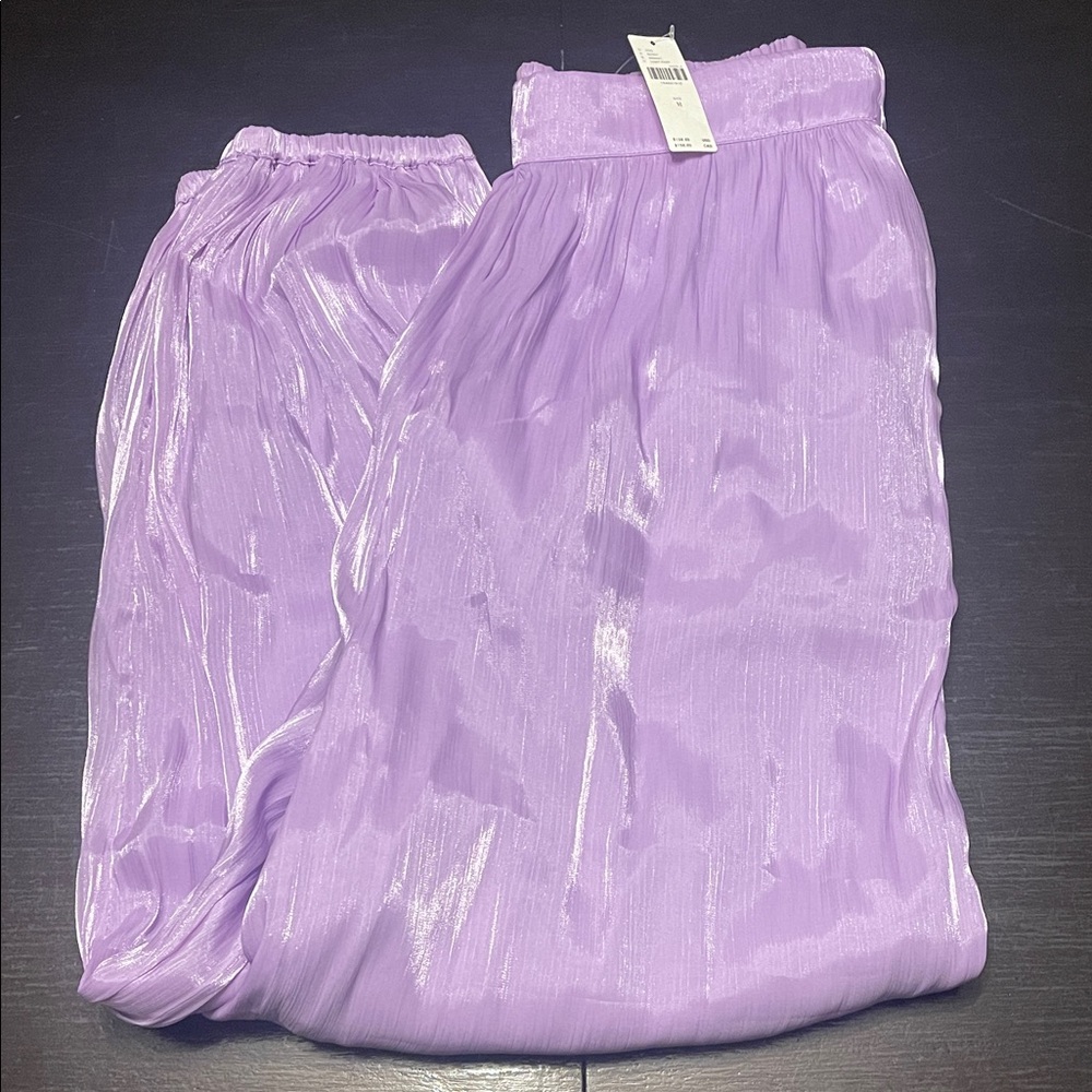 Maeve Anthropologie Lilac Shimmer Pants